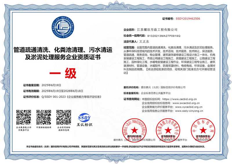 北京西路企业资质证书